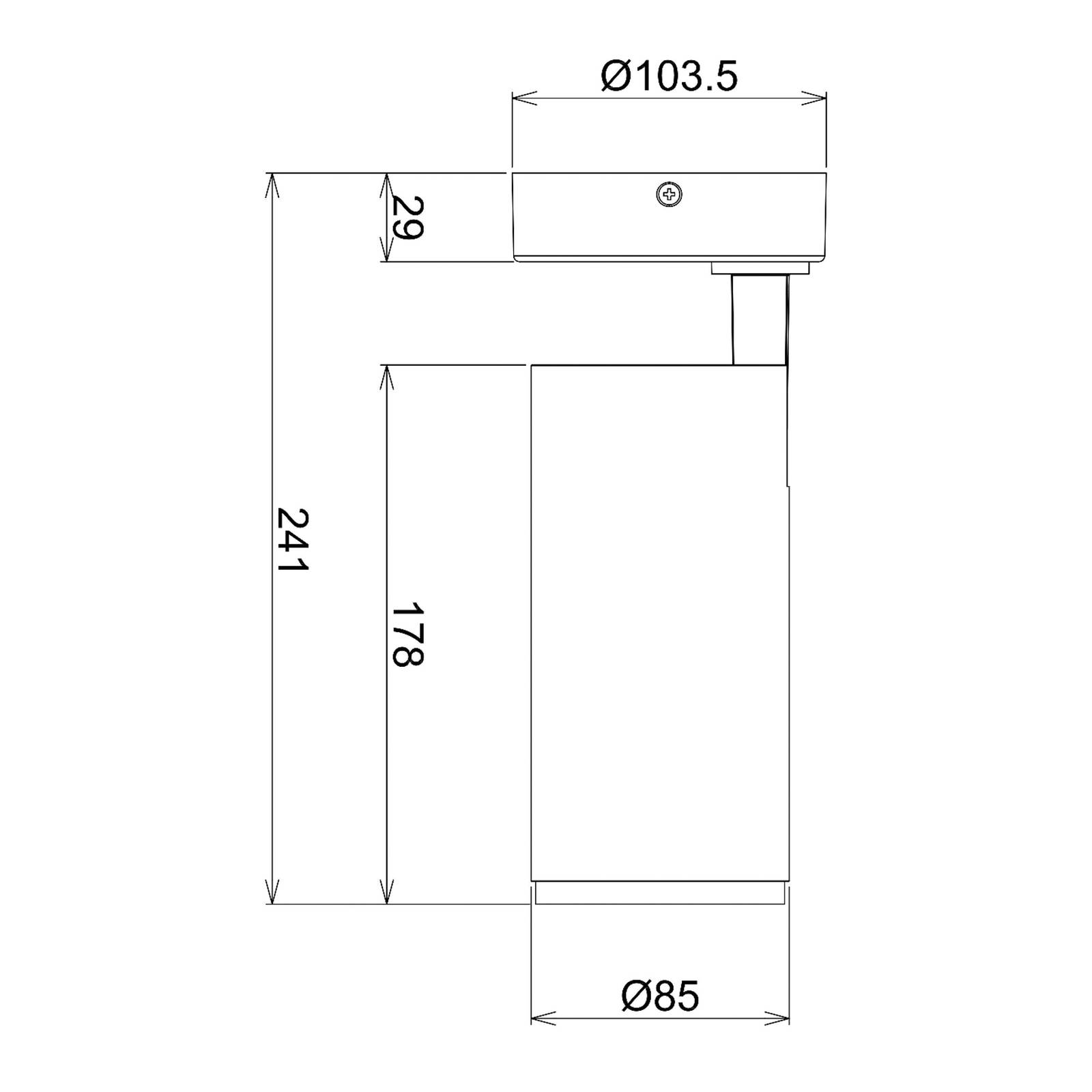 LED-Deckenstrahler Lucea, justierbar, 20 W weiß von Deko-Light