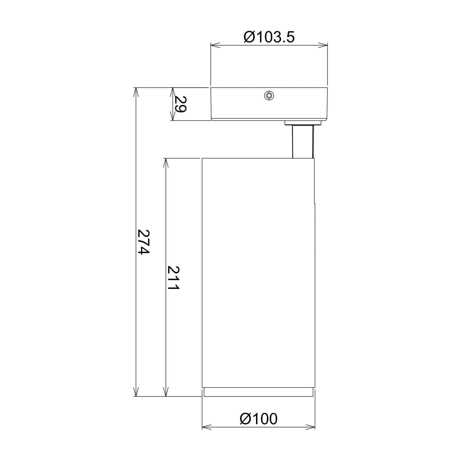 LED-Deckenstrahler Lucea, justierbar, 30 W schwarz von Deko-Light