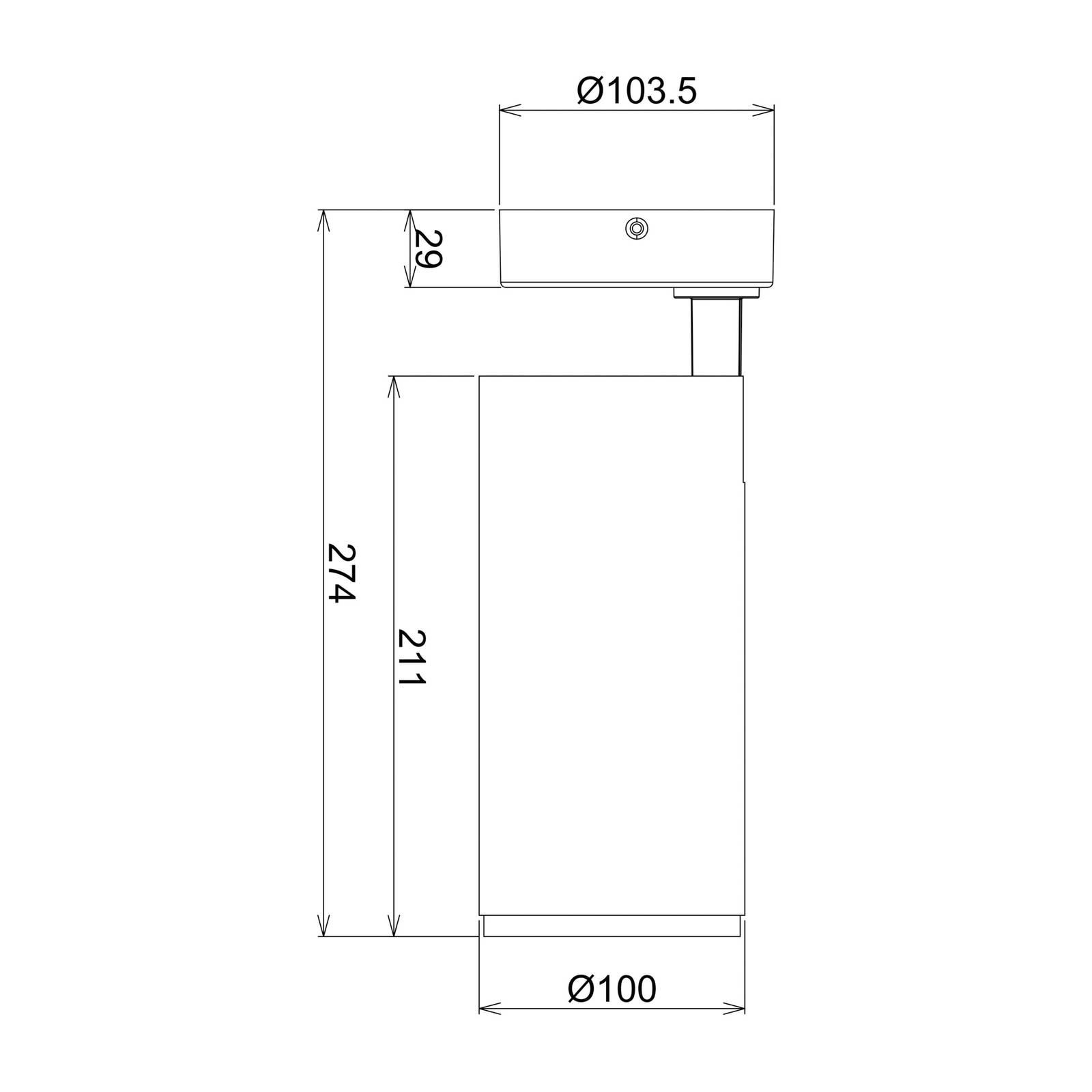 LED-Deckenstrahler Lucea, justierbar, 30 W weiß von Deko-Light