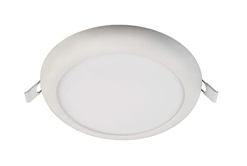Deko-Light | LED-Panel Einbau/Aufbau-Deckenleuchte rund 18cm 8-12W/1060Lumen CCT-farbwechsel dimmbar | Zaurak 180 schwarz silber weiß von Deko-Light