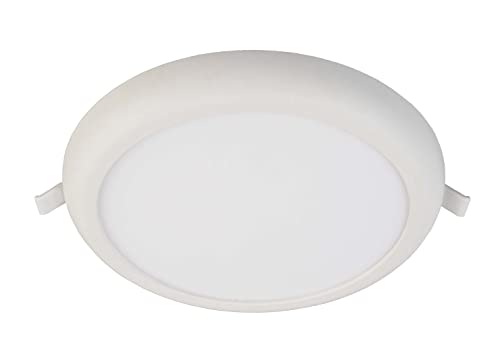 Deko-Light | LED-Panel Einbau/Aufbau-Deckenleuchte rund 22cm 12-18W/1750Lumen CCT-farbwechsel dimmbar | Zaurak 220 schwarz silber weiß… von Deko-Light