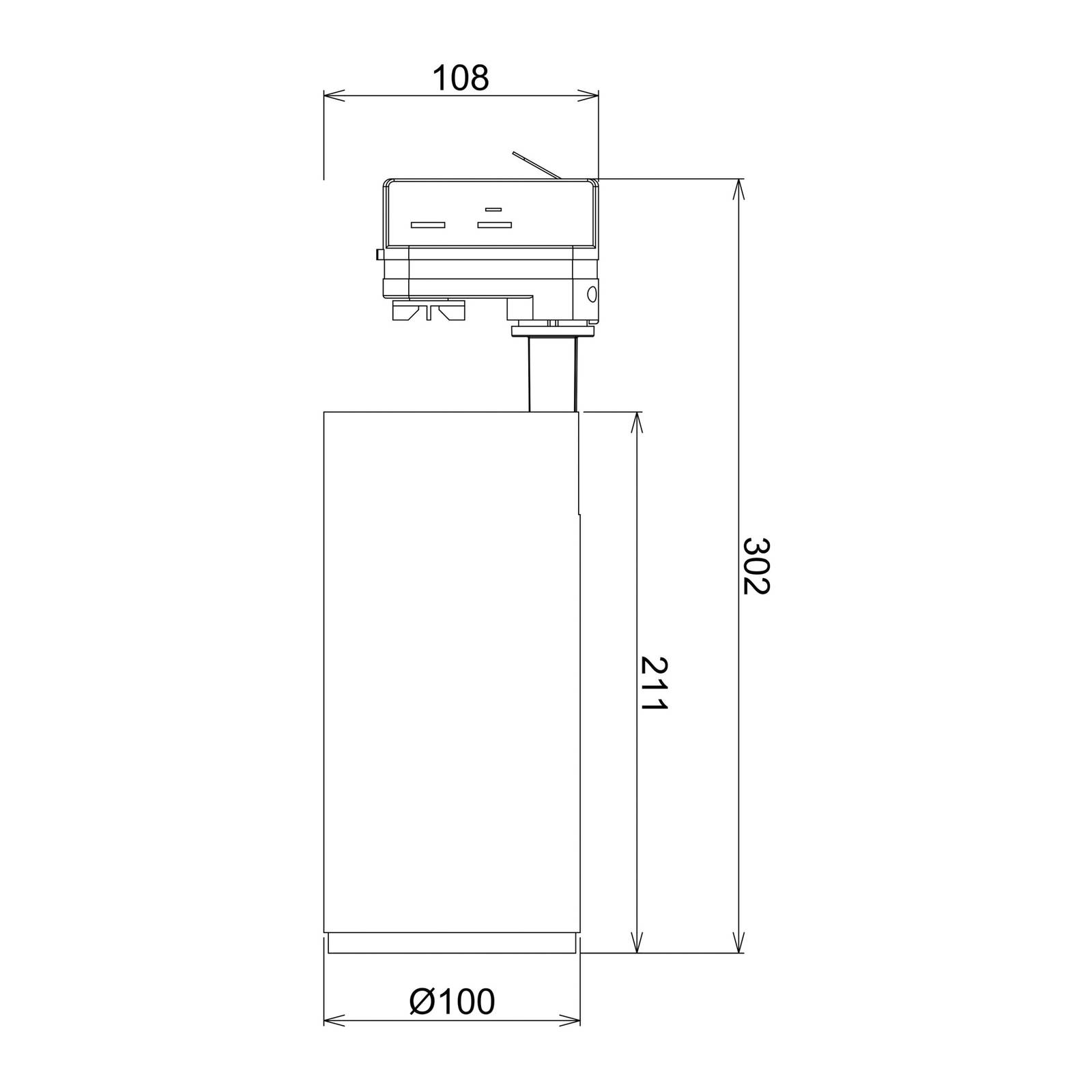 LED-Schienenstrahler Lucea 3 Phasen 30 W weiß von Deko-Light