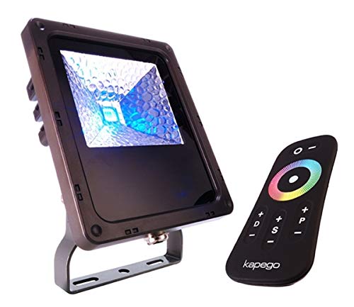 Deko-Light Outdoor LED Strahler FLOOD RF II - 10 RGB, 10W RGB 270lm 115°, inkl. Fernbedienung, Anthrazit von Deko-Light