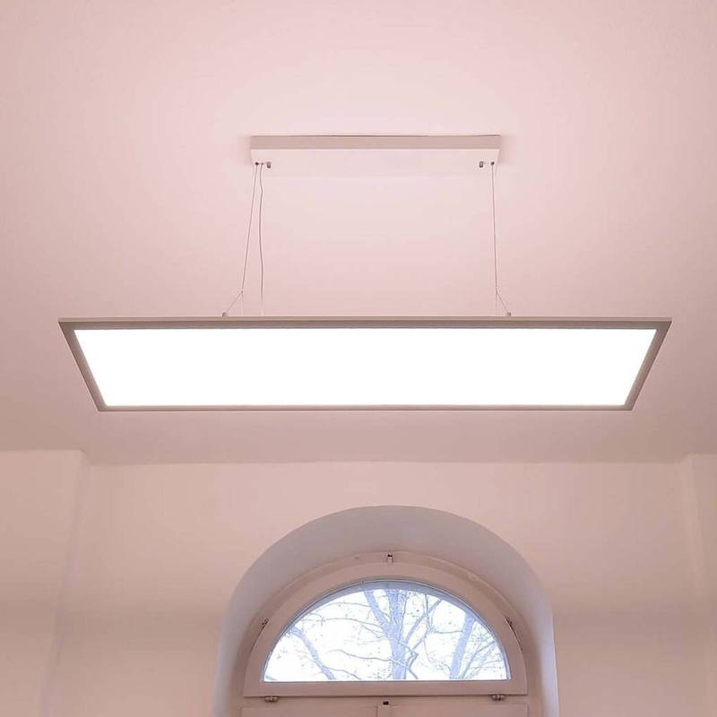 LED-Hängeleuchte 3422, eckig, Dip-Switch, weiß von Deko-Light