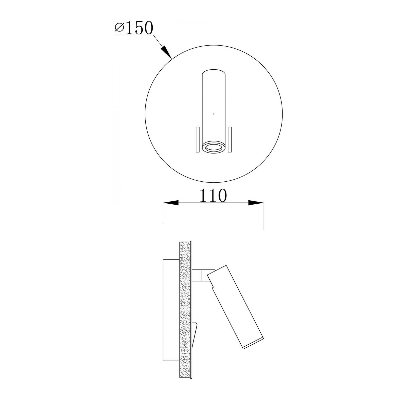 LED-Wandlampe Brahe IV, weiß von Deko-Light