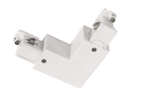 Zubehör für 3-Phasen-Schienensystem D LINE - 90°-Verbinder links-rechts mit Wechselmechanik, 220-240V AC/50-60Hz, Weiß von Deko-Light