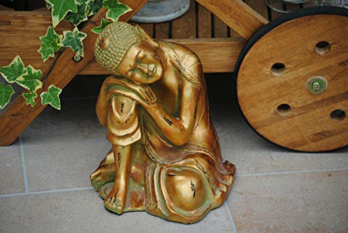 Deko Shop Cologne Großer XL Thai Buddha Budda Figur Gold Antik sitzend Neu TOP von Deko Shop Cologne