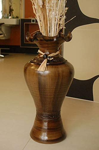 Deko-Shop-Hannusch Edle Bodenvase, Amphore, Vase, Kastanie, 60 cm, aus Tonkeramik von Deko-Shop-Hannusch