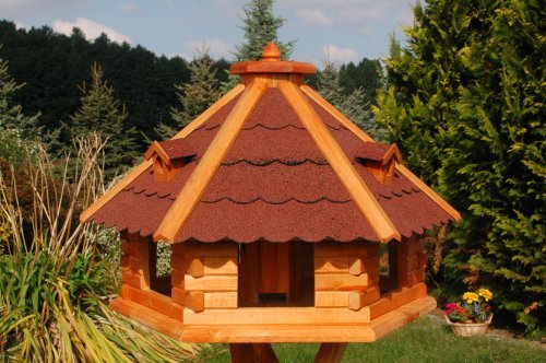 Deko-Shop-Hannusch Riesiges XXL Vogelhaus, Futterhaus 67 x 45 cm impräg. von Deko-Shop-Hannusch