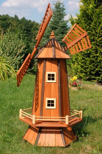 Deko-Shop-Hannusch Große Windmühle 1,30 m ++imprägniert u. kugelgelagert++ von Deko-Shop-Hannusch