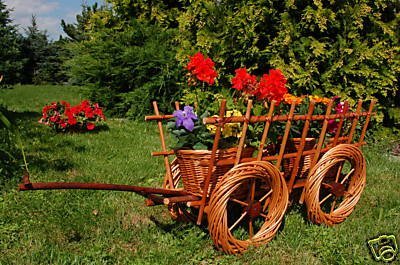 Leiterwagen aus Korbgeflecht, 70 cm, aus hochwertigem Korbmaterial, Korbgeflecht, Rattan, Weinkörbe, Weidenkorb, Pflanzkorb, Blumentöpfe, keine Holzschubkarre, Pflanztrog, Pflanzgefäß, Pflanzschale, Blumentopf, Pflanzkasten, Übertopf, Übertöpfe, Blumentopf, Pflanzgefäß, Pflanztöpfe, Pflanzkübel, Pflanzkarre von Deko-Shop-Hannusch