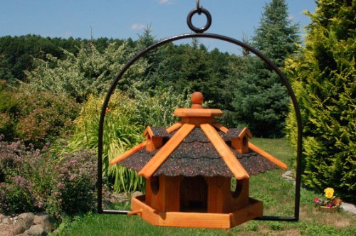 Vogelhaus Vogelfutterhaus Dach in dunkel Nr12 und Bügel zum aufhängen von Vogelhaus, Nistkasten, Vogelhäuschen, Futterhaus, Vogelvilla und Vogelhäusern, feuerverzinkt und pulverbeschichtet, rostfrei, hängend, mit Futtersilo, Silo Vogelhaus Vogelfutterhaus Dach in dunkel Nr12 und Bügel zum aufhängen von Vogelhaus, Nistkasten, Vogelhäuschen, Futterhaus, Vogelvilla und Vogelhäusern, feuerverzinkt und pulverbeschichtet, rostfrei, hängend, mit Futtersilo, Silo von Deko-Shop-Hannusch