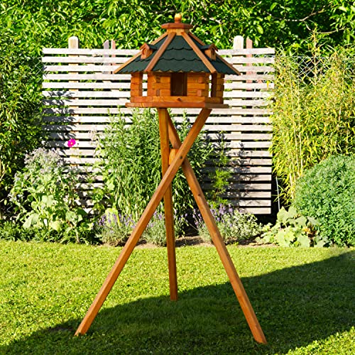 Vogelhaus von Größe L, XL und XXL Futterhaus Futterhäuschen Vogelvilla V18, Vogelfutterhaus aus Holz von Deko-Shop-Hannusch