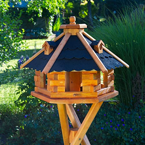 Deko-Shop-Hannusch Vogelhaus von Größe L, XL und XXL Futterhaus Futterhäuschen Vogelvilla V18, Vogelfutterhaus aus Holz von Deko-Shop-Hannusch