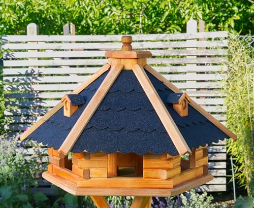 Vogelhaus von Größe L, XL und XXL Futterhaus Futterhäuschen Vogelvilla V18, Vogelfutterhaus aus Holz von Deko-Shop-Hannusch