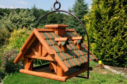 XXL Vogelhaus mit Gauben Nr19 Dach grün und Bügel zum aufhängen von Vogelhaus, Nistkasten, Vogelhäuschen, Futterhaus, Vogelvilla und Vogelhäusern, feuerverzinkt und pulverbeschichtet, rostfrei, hängend XXL Vogelhaus mit Gauben Nr19 Dach grün und Bügel zum aufhängen von Vogelhaus, Nistkasten, Vogelhäuschen, Futterhaus, Vogelvilla und Vogelhäusern, feuerverzinkt und pulverbeschichtet, rostfrei, hängend von Deko-Shop-Hannusch