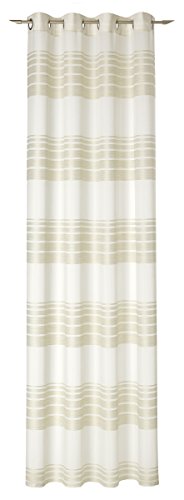 Deko Trends Ösenschal, Polyester, Creme, 245 x 140 cm von Deko Trends