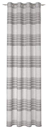 Deko Trends Ösenschal, Polyester, Platin, 245 x 140 cm von Deko Trends