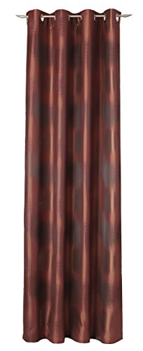 Neutex for you! 1 Oesenschal, Stoff, rot-schwarz, 245 x 146 x 0.1 cm von Deko Trends