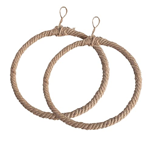 Deko und Band Jute Dekoring 2er Set zum Aufhängen 30 cm Kordeloptik rustikal Valentinstag Deko und Band Jute Dekoring 2er Set zum Aufhängen 30 cm Kordeloptik rustikal Valentinstag von Deko und Band