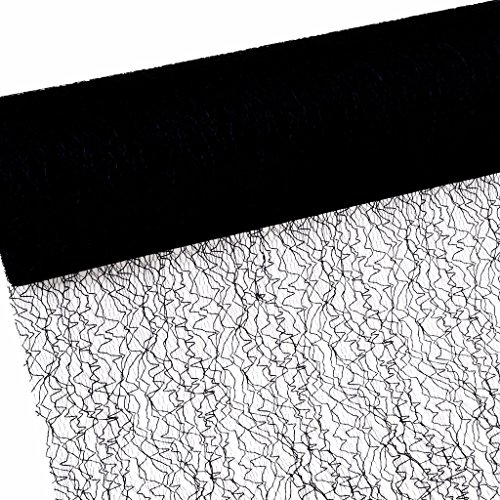 Deko und Band Spiderweb Tischband - (30cm x 5 Meter, Schwarz) von Deko und Band