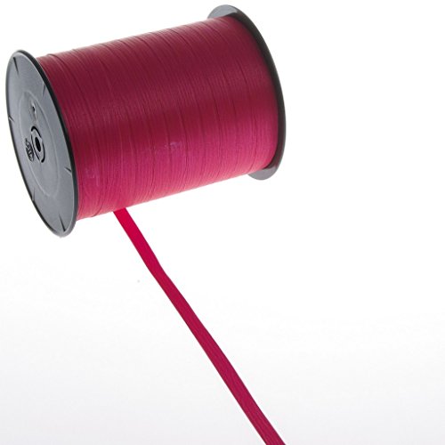 Deko und Band Wetterfestes Polyband mit Holzmaserung - Fuchsia - 7 mm - 250 m Rolle - 05 von Deko und Band