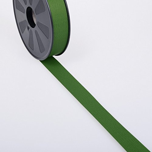 Deko und Band Wetterfestes Polyband mit Holzmaserung - grün - 25 mm - 91 m Rolle - 80 von Deko und Band