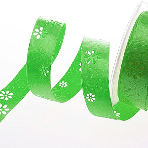 Dekoband Open Spring Flower - 40mm - 20m Rolle - grün - 52140 60-R 40 Dekoband Open Spring Flower - 40mm - 20m Rolle - grün - 52140 60-R 40 von Deko und Band