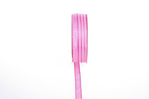 Landhauskaroband 7700-7800 (10mm, Pink) von Deko und Band