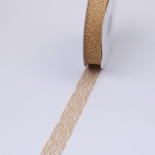 Mesch Tischband Hellbraun - 25 mm breit - Rolle 25 m - 29000-25-25-80 Mesch Tischband Hellbraun - 25 mm breit - Rolle 25 m - 29000-25-25-80 von Deko und Band