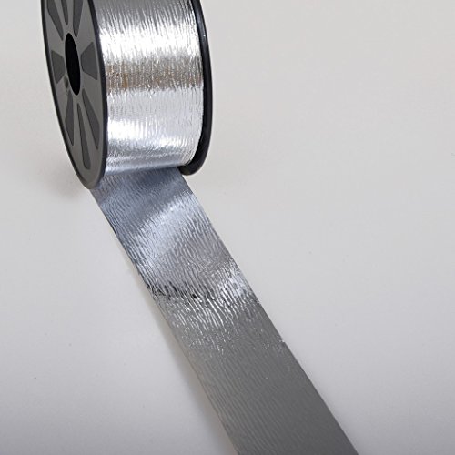 Deko AS GmbH Metallic-Band Silber, 50 mm x 68 m, 50 von Deko AS GmbH