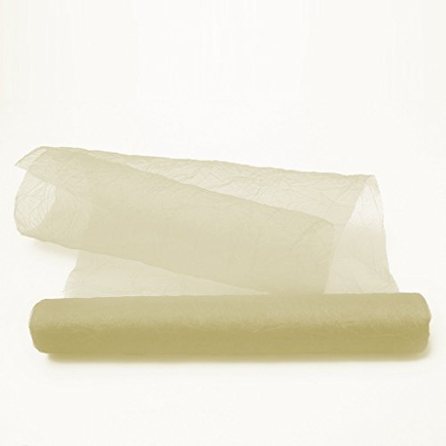 Organza Tischläufer creme - mit edlem Crasheffekt - 28 cm breit - Rolle 5 Meter - 68280 50-R 280 Organza Tischläufer creme - mit edlem Crasheffekt - 28 cm breit - Rolle 5 Meter - 68280 50-R 280 von Deko und Band