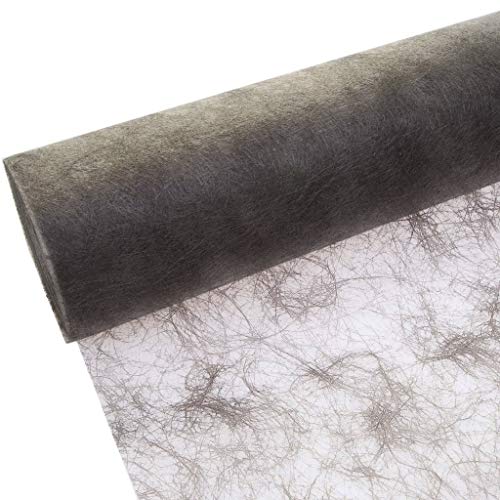 Sizoflor Tischband anthrazit - Taupe 7,9 cm Rolle 50 Meter 60 026-R von Deko und Band