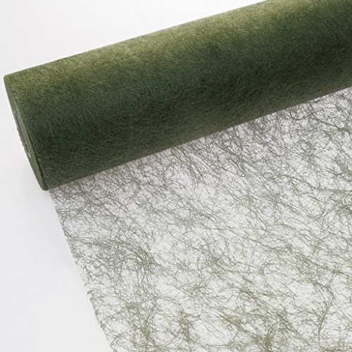 Sizoflor Tischband olivgrün - moosgrün - 30 cm Rolle 5 Meter 60 029-R von Deko und Band