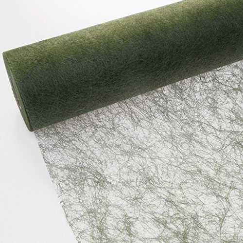 Sizoflor Tischband olivgrün - moosgrün - 30 cm Rolle 5 Meter 60 029-R von Deko AS GmbH