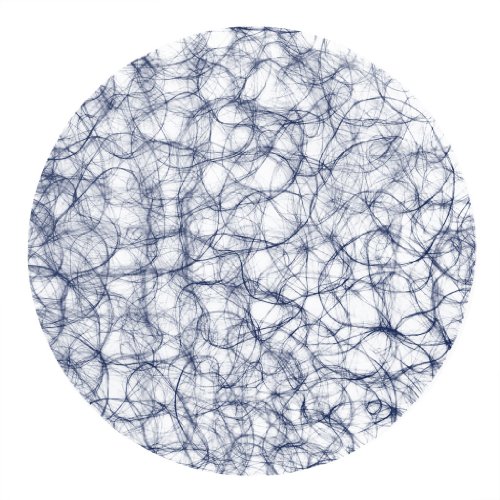 Sizoweb Formen - Platzsets - Tischsets - Dekounterlagen - 12 Stück - 64 (Sizoweb Kreis, Dunkelblau) von Deko AS GmbH