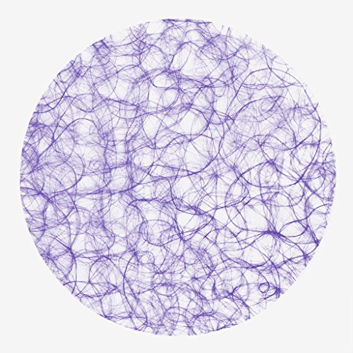 Sizoweb Formen - Platzsets - Tischsets - Dekounterlagen - 12 Stück - 64 (Sizoweb Kreis, Flieder) von Deko und Band