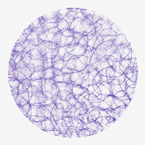 Sizoweb Formen - Platzsets - Tischsets - Dekounterlagen - 12 Stück - 64 (Sizoweb Kreis, Flieder) von Deko AS GmbH