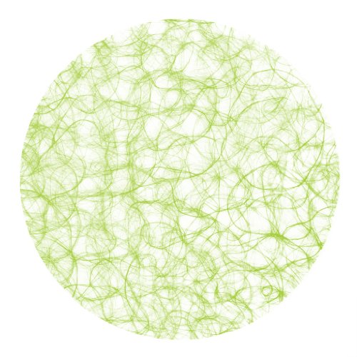 Sizoweb Formen - Platzsets - Tischsets - Dekounterlagen - 12 Stück - 64 (Sizoweb Kreis, Maigrün) von Deko und Band