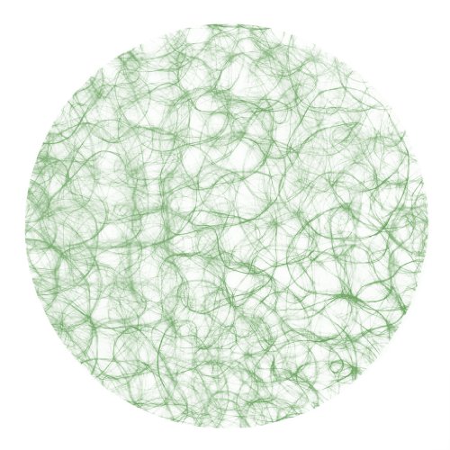 Sizoweb Formen - Platzsets - Tischsets - Dekounterlagen - 12 Stück - 64K (Sizoweb Kreis, Hellgrün) von Deko und Band