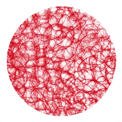 Sizoweb Formen - Platzsets - Tischsets - Dekounterlagen - 12 Stück - 64K (Sizoweb Kreis, Rot) von Deko und Band