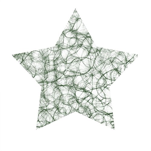 Sizoweb Formen - Platzsets - Tischsets - Dekounterlagen - 12 Stück - 64S (Sizoweb Stern, Dunkelgrün) von Deko AS GmbH