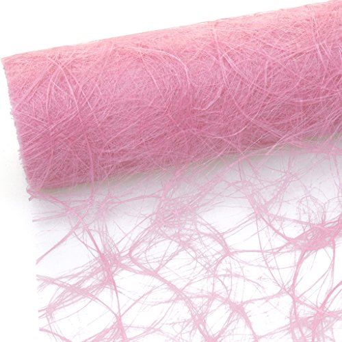 Tischläufer rosa Dekovlies zartes Tischband bonbonrosa 30 cm Rolle 5 Meter Babyparty Jugendweihe von Deko und Band