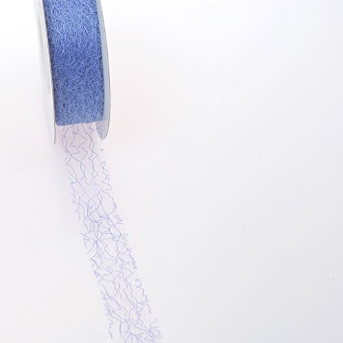 Spiderweb Dekoband - 3cm hellblau - Rolle 25m - 67 015-R 30 von Deko AS GmbH