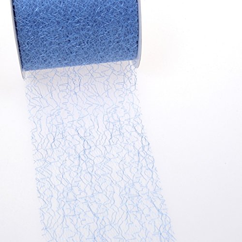 Spiderweb Tischband - 8cm hellblau - Rolle 25m - 67 015-R 80 von Deko und Band