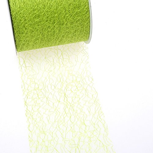 Spiderweb Tischband - 8cm hellgrün - Rolle 25m - 67 007-R 80 von Deko und Band