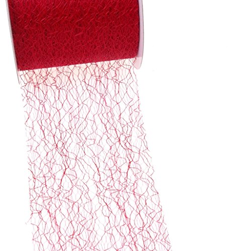 Spiderweb Tischband - 8cm rot - Rolle 25m - 67 009-R 80 von Deko und Band