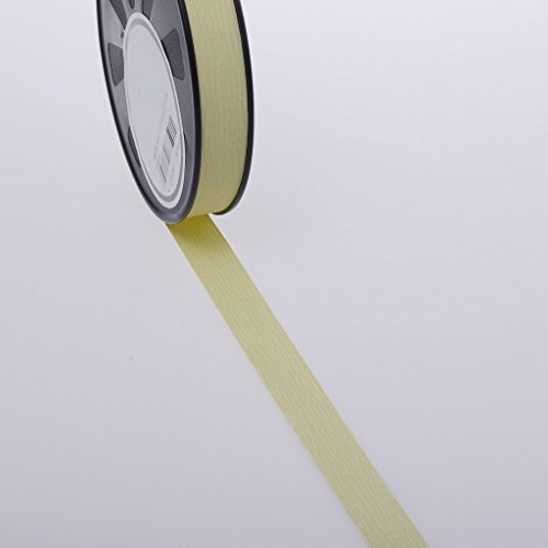 Deko und Band Wetterfestes Polyband mit Holzmaserung - Ecru - 19 mm - 91 m Rolle - 27 von Deko und Band