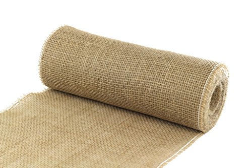 Deko Jute Juteband Tischläufer/Tischband, Natur, 30 cm Breit, 10 m Rolle von Deko