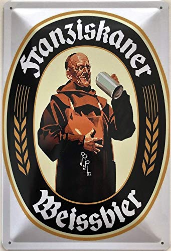 Blechschild 30 x 20 cm Franziskaner Weissbier Logo - Deko7 Blechschild 30 x 20 cm Franziskaner Weissbier Logo - Deko7 von Deko7